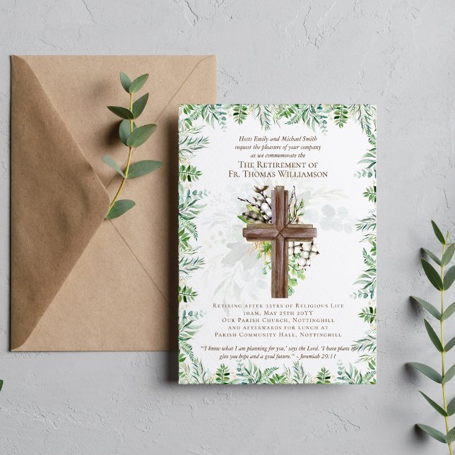 Prist Pastor Deacon Minister Pension Inbjudningsko (Skapare uppladdad)