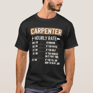 Prist träträ med timtaxa för matsverk t shirt
