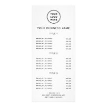 Prist visitkort för enkel Business Logotyp