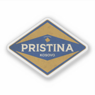 Pristina Kosovo Vintage Klistermärken