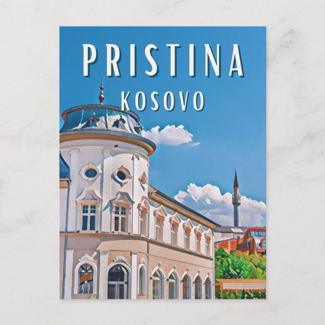 Pristina, le cœur du Kosovo Vykort (Framsida)