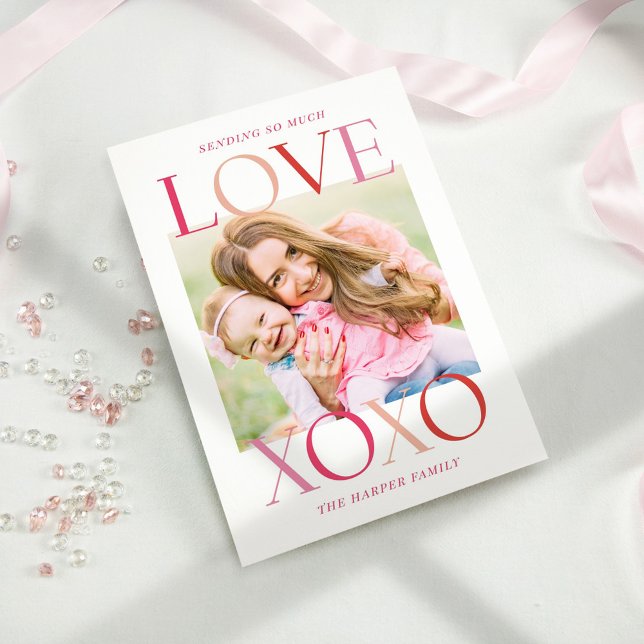 Pristine Kärlek Editable Färg Valentindagskort Julkort (Skapare uppladdad)