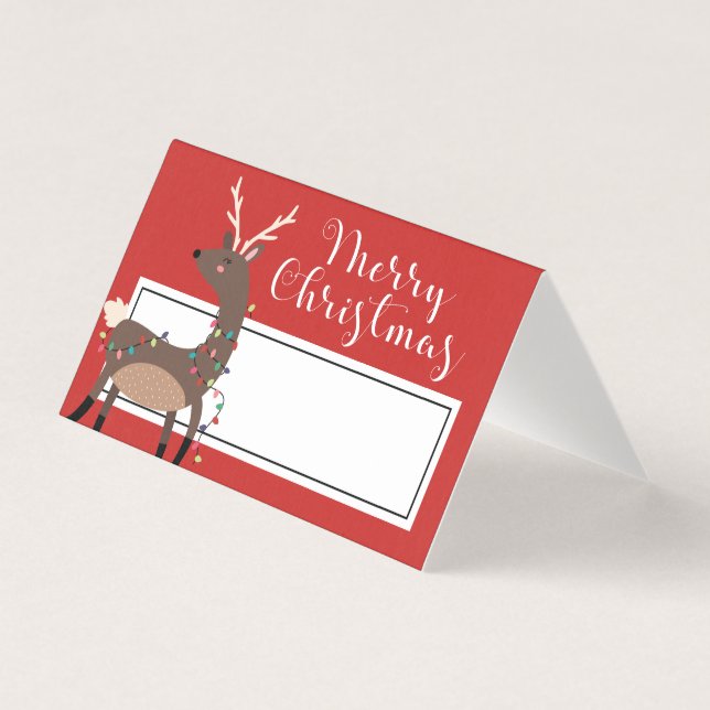 Pristortet för julmiddag | GOD JUL Kort (Framsida)