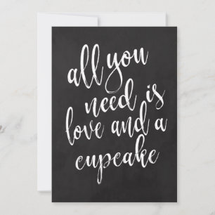 Prisvärd Cupcake-krita bröllopsskylt