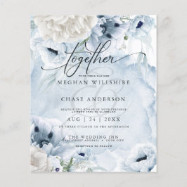 Prisvärd Elegant - blåa diskettblommor med vattenf