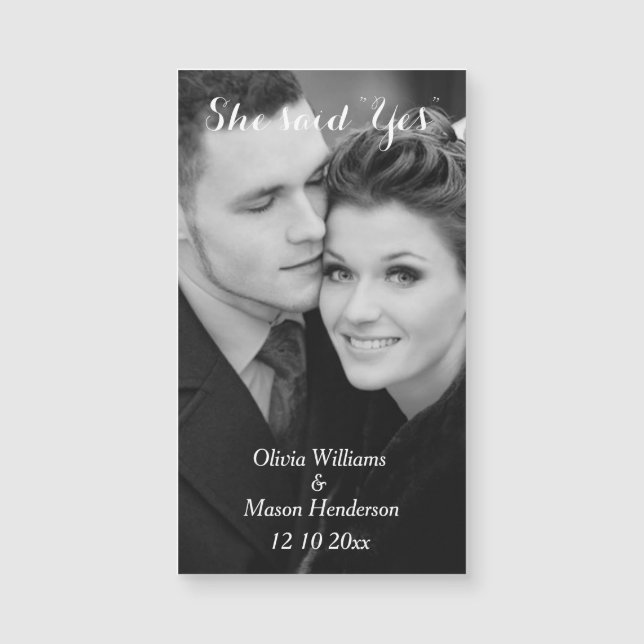 Prisvärd foto Spara datum magneter - lodrät (Framsida)