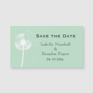 Prisvärd Mint Dandelion Spara datum magneter