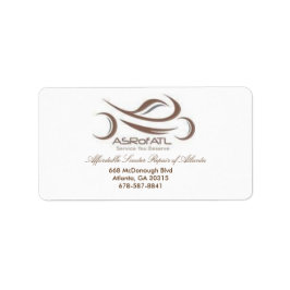 Prisvärd skoterreparation av Atlanta Adressetikett