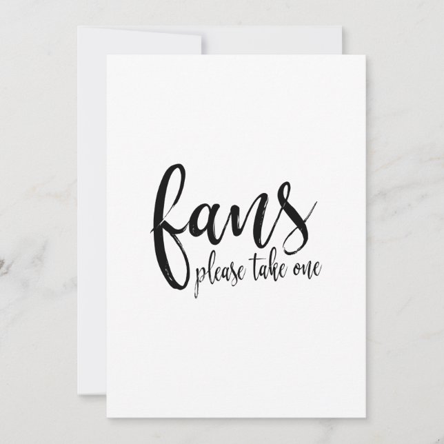 prisvärd skylt över bröllop Fläkt-kalligrafi (Framsida)