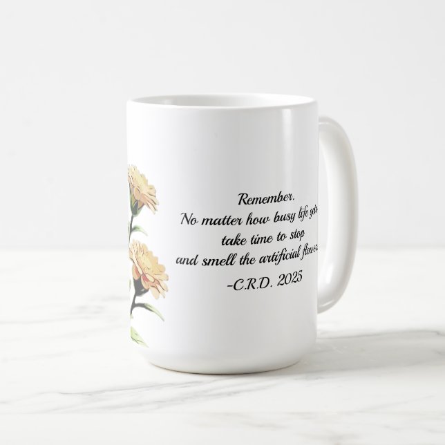 Prisvärt valspråk kaffemugg (Framsida höger)