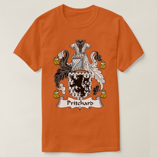 Pritchard Jackar Arm Family Crest T Shirt (Design framsida)
