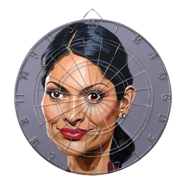Priti Patel 1 Dartboard Darttavla (Framsidan)
