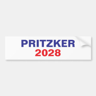 Pritzker för president 2028 bildekal