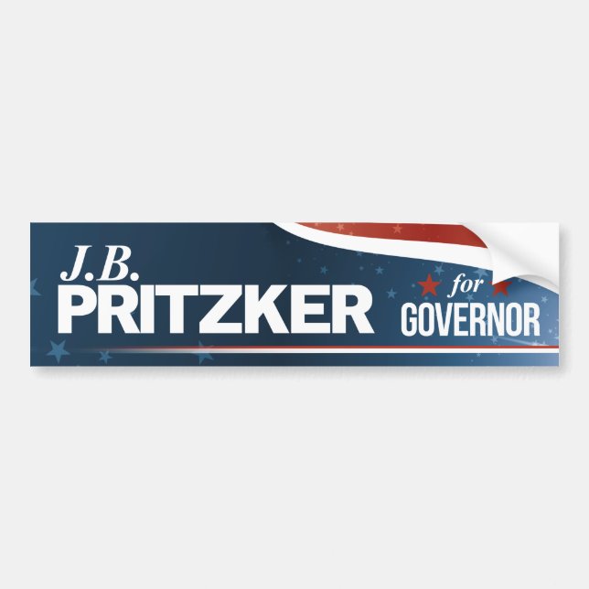 PRITZKER - JB Pritzker för regulator Bildekal (Framsidan)
