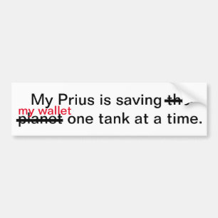 Prius besparing min plånbok bildekal