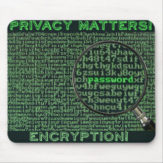 Privacy matters 128 bit mousepad, encryption musmatta