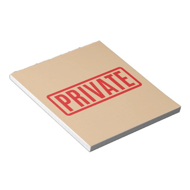 Privat Anteckningsblock (Vinklad)