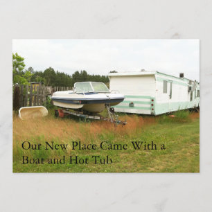 Privat byte av Adress-kort: Boat and Hett Tub Meddelande