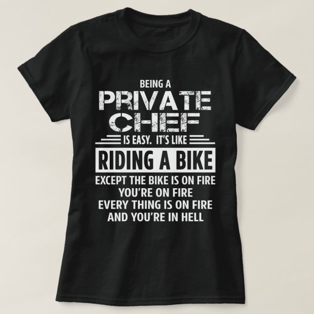 Privat Chef T Shirt (Design framsida)