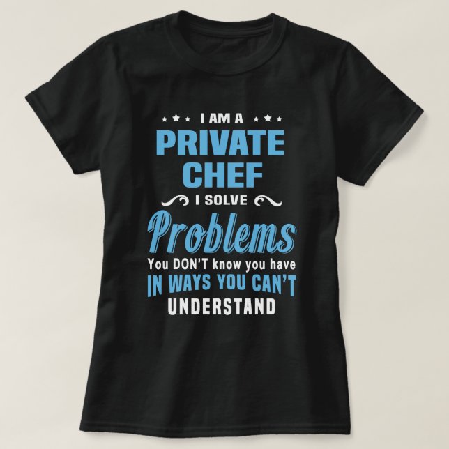 Privat Chef T Shirt (Design framsida)