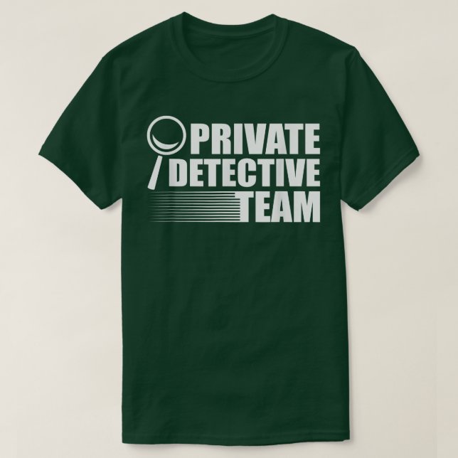 Privat detektiv Team Crime Scene Forensic Scienc T Shirt (Design framsida)