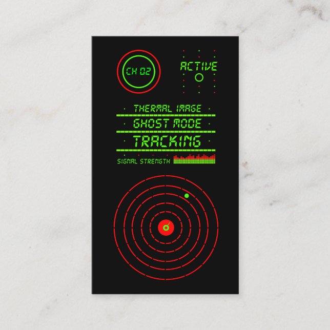 Privat detektivbyrå LED Visitkort (Framsida)