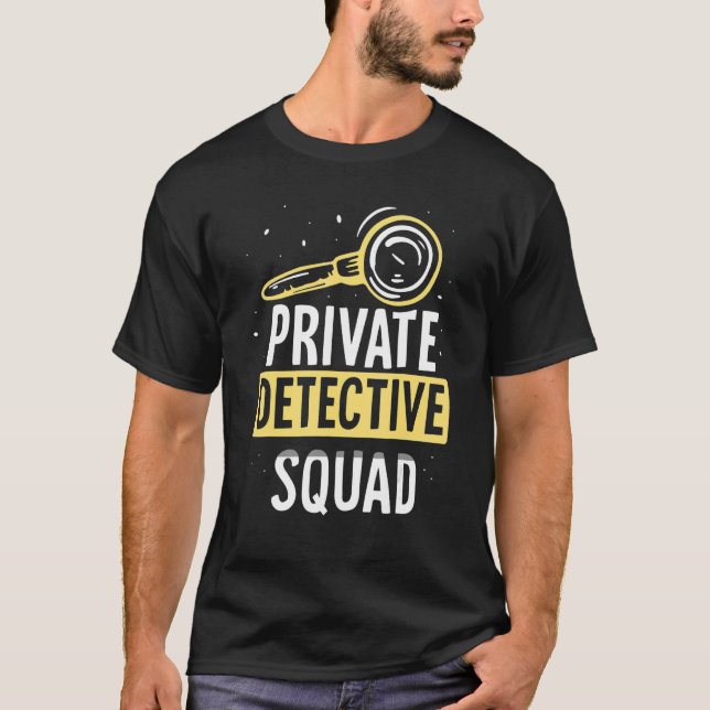 Privat detektivundersökning på Squad Spy T Shirt (Framsida)