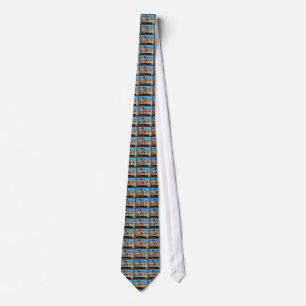 privat egendom blue mönster tie slips