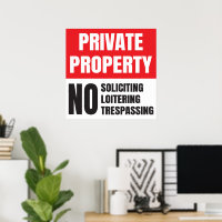 Privat Egendom: ingen inbjudan