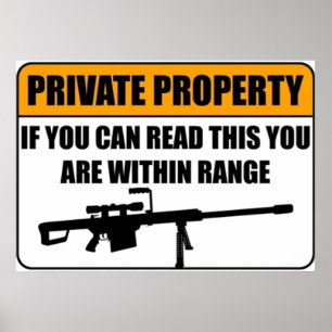 Privat Egendom - om du kan läsa detta.. Poster