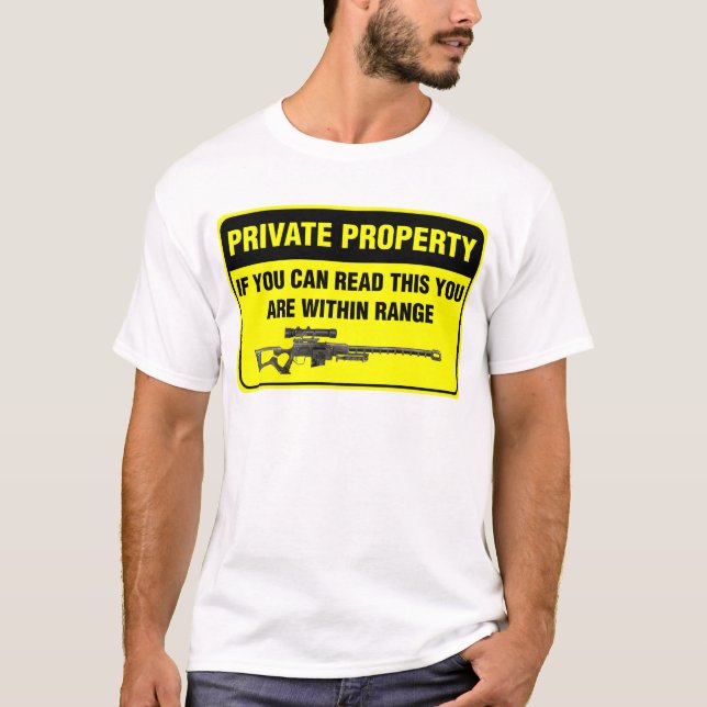 Privat egendom t-shirt (Framsida)