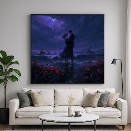 Privat embrace - Romantisk antagonism Art Poster