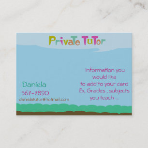Privat handleda visitkort