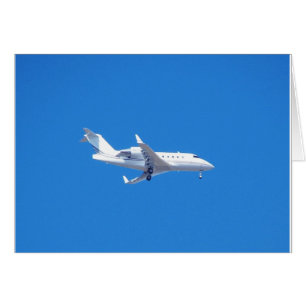 Privat jet. hälsningskort
