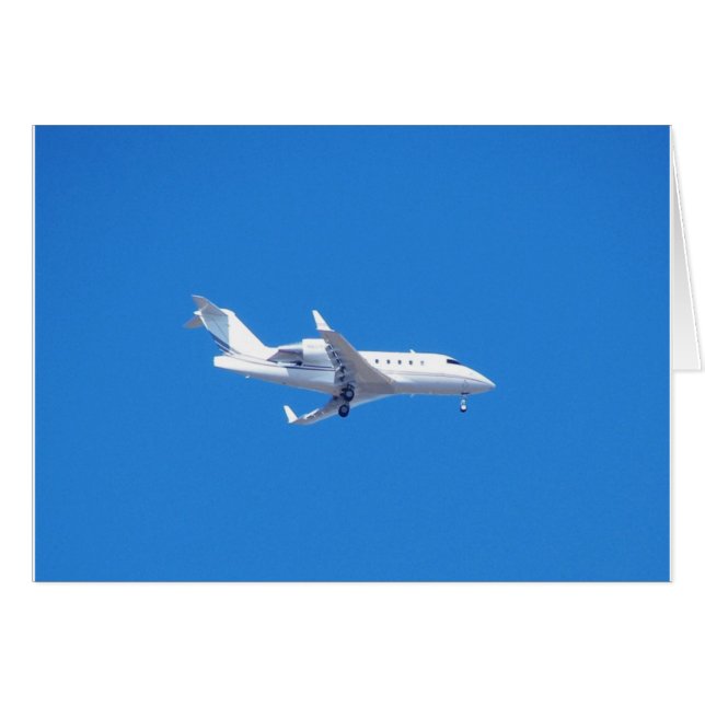 Privat jet. hälsningskort (Framsidan Horizontal)