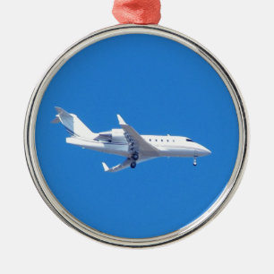 Privat jet. julgransprydnad metall
