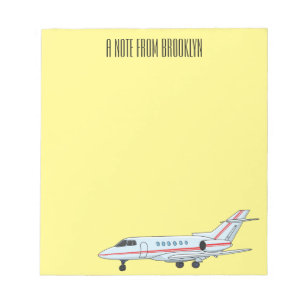 Privat jet serieillustration anteckningsblock