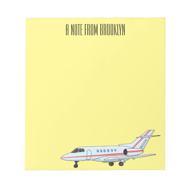 Privat jet serieillustration anteckningsblock (Framsida)