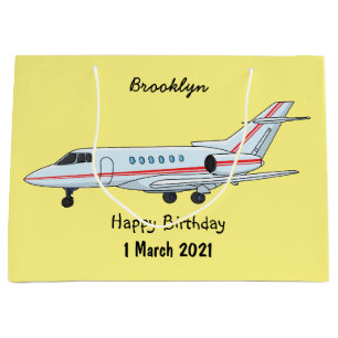 Privat jet tecknad illustration
