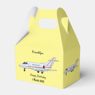 Privat jet tecknad illustration presentaskar
