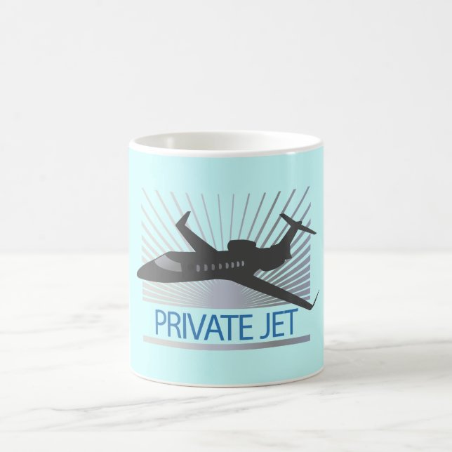 Privat jetflygplan kaffemugg (Center)