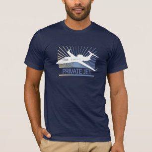 Privat jetflygplan t shirt