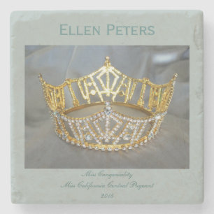 Privat Krona Award Marble Stone Underlägg