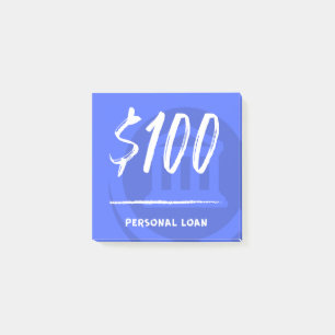 Privat lån ($100) post-it block