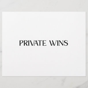 Privat minimalistisk professionell brevhuvud