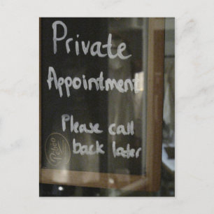 privat möte vykort