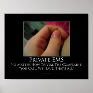 Privat Motivational affisch för EMS