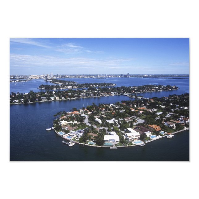 Privat ö hem i Biscayne Bay, Star Fototryck (Framsidan)