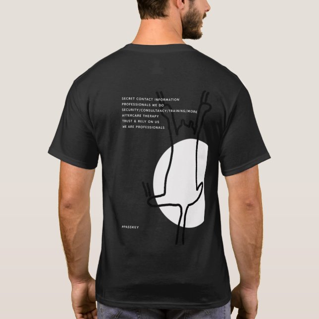 Privat Öga/Detektiv Agent T Shirt (Baksida)