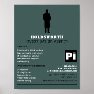 Privat Öga Logotyp, privatdetektiver Poster